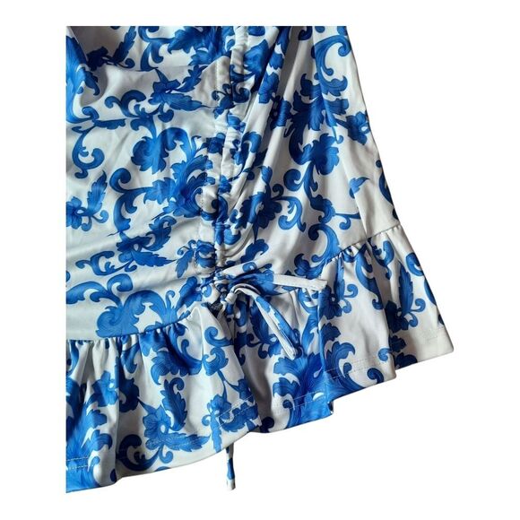 SHEIN Blue and White Floral Kids Dress - Picture 5 of 5